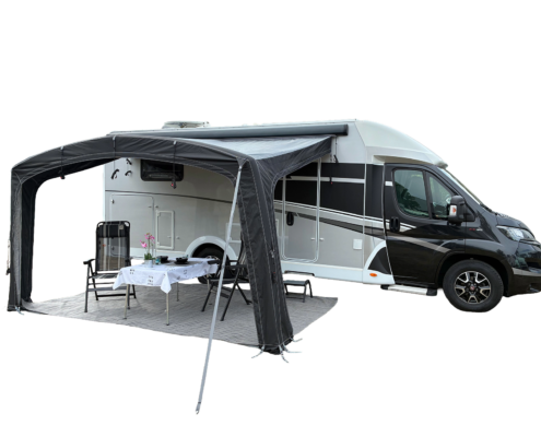 QSF_als luifel_aan camper_vrijstaand